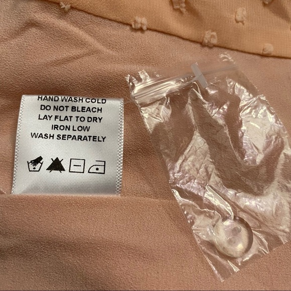 Privacy Please Peach True Wrap Dress Sweetheart Neckline Chiffon Extra Small XS - Picture 4 of 15